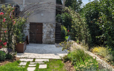 Jardin Bohème sur les fronts rocheux